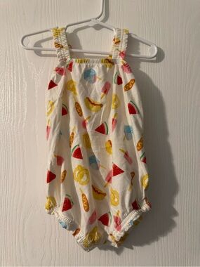 Girls' Summer Food Print Romper - Old Navy